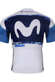BONAVELO Kolesarski dres s kratkimi rokavi - MOVISTAR 2025 - bela/modra