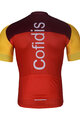BONAVELO Kolesarski dres s kratkimi rokavi - COFIDIS 2025 - rdeča/rumena
