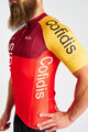 BONAVELO Kolesarski dres s kratkimi rokavi - COFIDIS 2025 - rdeča/rumena