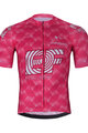 BONAVELO Kolesarski dres s kratkimi rokavi - EDUCATION FIRST 2025 - rožnata