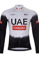 BONAVELO Kolesarski dres z dolgimi rokavi zimski - UAE 2025 WINTER - bela/črna