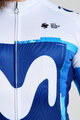 BONAVELO Kolesarski dres z dolgimi rokavi zimski - MOVISTAR 2025 WINTER  - bela/modra