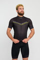 HOLOKOLO Kolesarski dres s kratkimi rokavi - LEVEL UP - črna