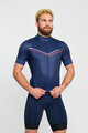 HOLOKOLO Kolesarski dres s kratkimi rokavi - LEVEL UP - modra