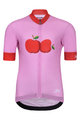 HOLOKOLO Kolesarski dres s kratkimi rokavi - FRUIT - rožnata