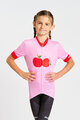 HOLOKOLO Kolesarski dres s kratkimi rokavi - FRUIT - rožnata/rdeča