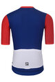 HOLOKOLO Kolesarski dres s kratkimi rokavi - TECHNICAL  - bela/modra