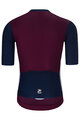 HOLOKOLO Kolesarski dres s kratkimi rokavi - TECHNICAL  - bordo/siva