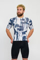 HOLOKOLO Kolesarski dres s kratkimi rokavi - STROKES - bela/črna