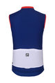 HOLOKOLO Kolesarski dres brez rokavov - SIMPLE - bela/modra
