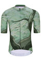HOLOKOLO Kolesarski dres s kratkimi rokavi - FOREST - zelena/rjava