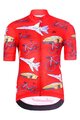 HOLOKOLO Kolesarski dres s kratkimi rokavi - SPEED - rdeča