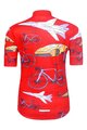 HOLOKOLO Kolesarski dres s kratkimi rokavi - SPEED - rdeča