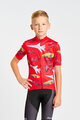 HOLOKOLO Kolesarski dres s kratkimi rokavi - SPEED - rdeča