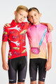 HOLOKOLO Kolesarski dres s kratkimi rokavi - SPEED - rdeča