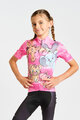 HOLOKOLO Kolesarski dres s kratkimi rokavi - SAFARI - rožnata/večbarvno