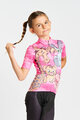 HOLOKOLO Kolesarski dres s kratkimi rokavi - SAFARI - rožnata/večbarvno