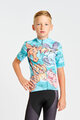 HOLOKOLO Kolesarski dres s kratkimi rokavi - SAFARI - turkizna/večbarvno