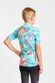HOLOKOLO Kolesarski dres s kratkimi rokavi - SAFARI - turkizna/večbarvno