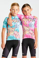 HOLOKOLO Kolesarski dres s kratkimi rokavi - SAFARI - turkizna/večbarvno