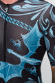 HOLOKOLO Kolesarski dres s kratkimi rokavi - DRAGON - modra/črna