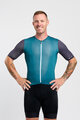 HOLOKOLO Kolesarski dres s kratkimi rokavi - PERFORMANCE - zelena/vijolična