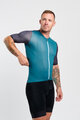 HOLOKOLO Kolesarski dres s kratkimi rokavi - PERFORMANCE - zelena/vijolična