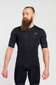 HOLOKOLO Kolesarski dres s kratkimi rokavi - EYELET - črna