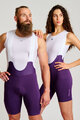 HOLOKOLO Kolesarske kratke hlače z naramnicami - NOVEL PRO - vijolična