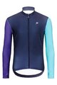 HOLOKOLO Kolesarski dres z dolgimi rokavi zimski - PERFORMANCE WINTER - vijolična/zelena