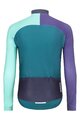 HOLOKOLO Kolesarski dres z dolgimi rokavi zimski - PERFORMANCE WINTER - vijolična/zelena