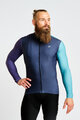HOLOKOLO Kolesarski dres z dolgimi rokavi zimski - PERFORMANCE WINTER - vijolična/zelena
