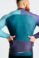 HOLOKOLO Kolesarski dres z dolgimi rokavi zimski - PERFORMANCE WINTER - vijolična/zelena
