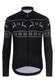 HOLOKOLO Kolesarski dres z dolgimi rokavi zimski - FROSTTRAIL WINTER - črna