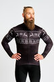 HOLOKOLO Kolesarski dres z dolgimi rokavi zimski - FROSTTRAIL WINTER - črna