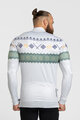 HOLOKOLO Kolesarski dres z dolgimi rokavi zimski - FROSTTRAIL WINTER - siva/zelena