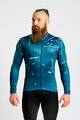 HOLOKOLO Kolesarski dres z dolgimi rokavi zimski - PASSION WINTER - modra