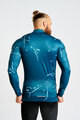 HOLOKOLO Kolesarski dres z dolgimi rokavi zimski - PASSION WINTER - modra