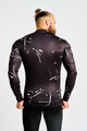 HOLOKOLO Kolesarski dres z dolgimi rokavi zimski - PASSION WINTER - črna/bela