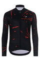 HOLOKOLO Kolesarski dres z dolgimi rokavi zimski - PASSION WINTER - črna/rdeča