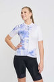 RIVANELLE BY HOLOKOLO Kolesarski dres s kratkimi rokavi - FLOWERY LADY - bela/vijolična/modra