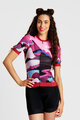 RIVANELLE Kolesarski dres s kratkimi rokavi - SUNSET ELITE LADY LIMITED EDITION - rožnata/večbarvno