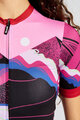 RIVANELLE Kolesarski dres s kratkimi rokavi - SUNSET ELITE LADY LIMITED EDITION - rožnata/večbarvno