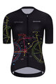 RIVANELLE Kolesarski dres s kratkimi rokavi - MAAPPI DARK LADY - črna/večbarvno