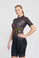RIVANELLE Kolesarski dres s kratkimi rokavi - MAAPPI DARK LADY - črna/večbarvno
