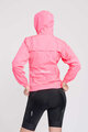 RIVANELLE Kolesarski vodo odporen dežni plašč - WIND/RAIN - rožnata