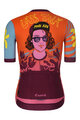 RIVANELLE Kolesarski dres s kratkimi rokavi - LESS TALK - rdeča/večbarvno