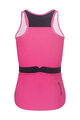 RIVANELLE Kolesarski dres brez rokavov - SPARK ELITE - rožnata/črna
