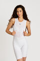 RIVANELLE Kolesarske kratke hlače z naramnicami - NOVEL PRO - bela