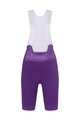 RIVANELLE Kolesarske kratke hlače z naramnicami - NOVEL PRO - vijolična